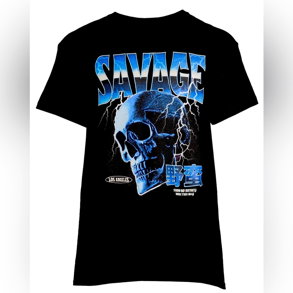 Men’s Savage Skull Short Sleeve Graphic Tee